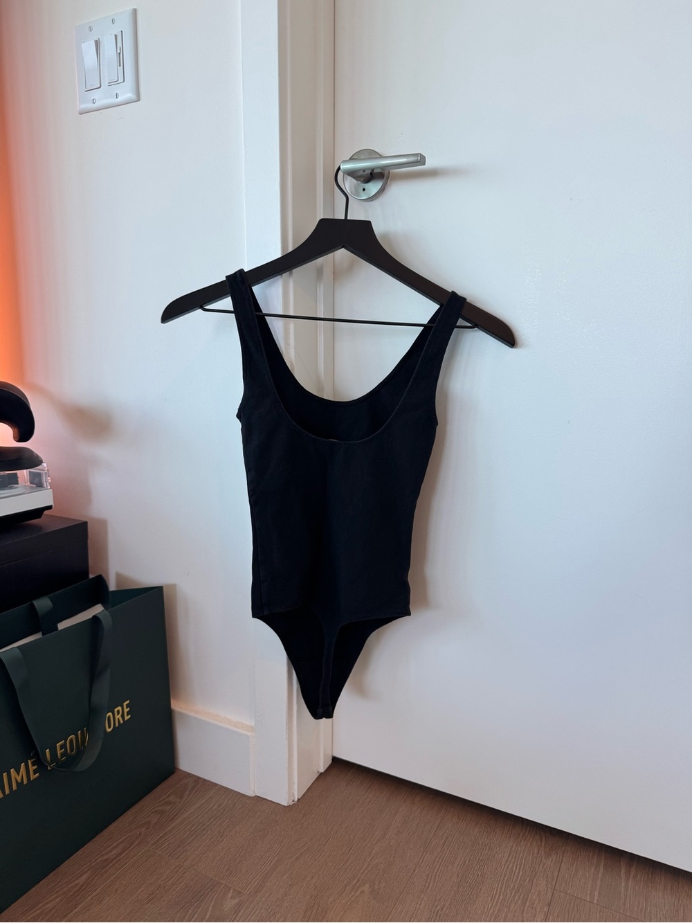 Wilfred Black Scoop Neck Bodysuit